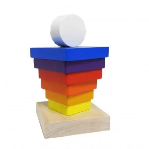 cubika wooden stacking tower - Image 2