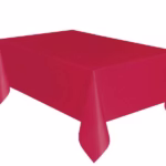 Plastic Table Cover -red-