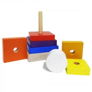 cubika wooden stacking tower - Image 3