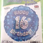 Age 16 foil balloon