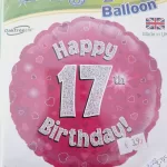 Age 17 foil balloon