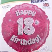 Age 18 foil balloon