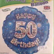 Age 50 foil balloon