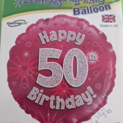 Age 50 foil balloon