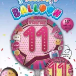 Age 11 Birthday balloon