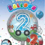 2nd Birthday foil balloons