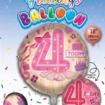 Age 4 foil balloon BL-GBRD18/26