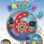 age 6 foil balloon