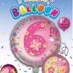 Age 6 foil balloon BL-GBRD18/30
