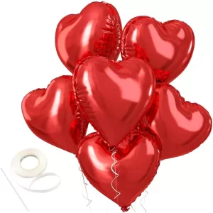 Red foil heart
