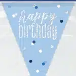 Blue Glitz Flag banner