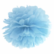 blue pompom