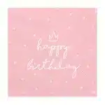 Happy Birthday napkin