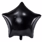 Black Star foil balloon 48 cm