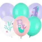 Mermaid latex balloons by 6