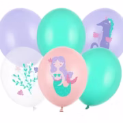 Mermaid latex balloons by 6