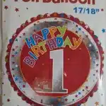 First Bday foil balloon
