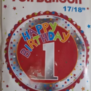 First Bday foil balloon