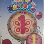 First Birthday helium balloon