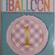 First Birthday helium balloon