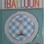 First Birthday helium balloon