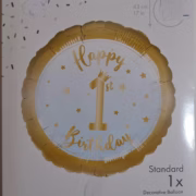 First Birthday helium balloon