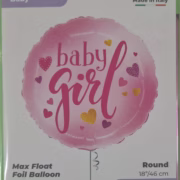 Baby Girl helium balloon