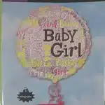 Baby Girl helium balloon