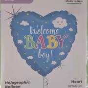 Welcome Baby Boy helium balloon