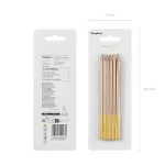 Plain birthday candles in rose gold