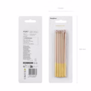 Plain birthday candles in rose gold