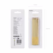 Plain birthday candles in gold, height approx. 14 cm. Set contains 12. (1 pkt / 12 pc.) €4.95