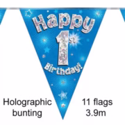 First Birthday Flag banner