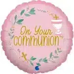 On your Communion foil balloon