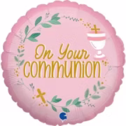 On your Communion foil balloon