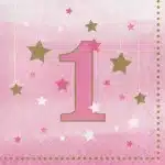 One little star napkin blue