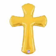 Gold Cross foil balloon