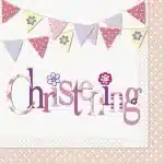 Christening Pink Luncheon Napkins 16CT