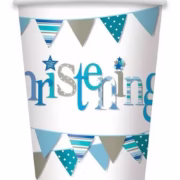 Christening Blue 9 oz Cups 8 CT