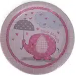 Elephant baby shower plate 41655