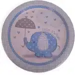 Blue elephant plates