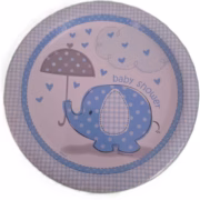 Blue elephant plates