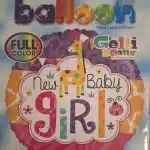 New Baby Girl helium balloon 19727-18