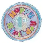 First Birthday helium balloon 55485