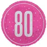 Age 80 foil balloon 82296