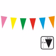 Paper bunting multi coloured banner
