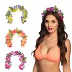 Flower tiara 3 assorted colour