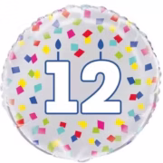 Age 12 foil balloon 54029