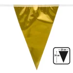 Metallic bunting gold banner