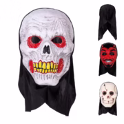 Adult PVC mask with hood